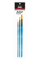 KCK PREMIUM NYLON SHORT HANDLE ARTIST BRUSH - BR SH04